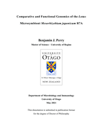 Comparative and functional genomics of the Lotus microsymbiont Mesorhizobium japonicum R7A