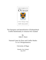 The Emergence and Intensification of Hydropolitical Conflict Intentionality in Aotearoa-New Zealand