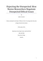 Expecting the Unexpected: How Novice Researchers Negotiate Unexpected Ethical Issues
