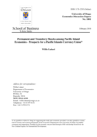 Permanent and Transitory Shocks among Pacific Island Economies - Prospects for a Pacific Islands Currency Union