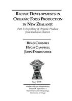 Recent Developments in Organic Food Production in New Zealand: Part 3: Exporting Organic Produce from Gisborne District