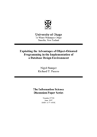 Exploiting the advantages of object-oriented programming in the implementation of a database design environment