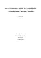 A Novel Mechanism for Nicotinic Acetylcholine Receptor Antagonist-Induced Cancer Cell Cytotoxicity