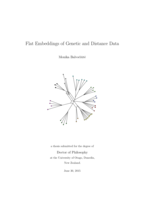 Flat Embeddings of Genetic and Distance Data