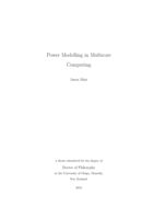 Power Modelling in Multicore Computing