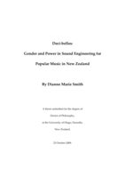 Deci-belles: Gender and Power in Sound Engineering for Popular Music in New Zealand