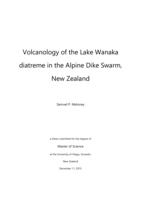 Volcanology of the Lake Wanaka diatreme in the Alpine Dike Swarm, New Zealand