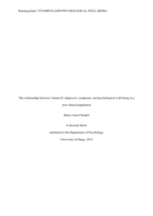 The relationship between vitamin D, depressive symptoms, and psychological well-being in a non-clinical population