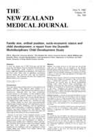 Family size, ordinal position, socio-economic status and child development