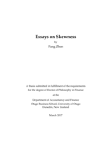 Essays on Skewness
