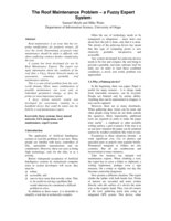 The roof maintenance problem — a fuzzy expert system