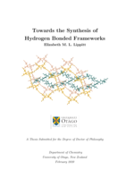 Towards the synthesis of hydrogen bonded frameworks