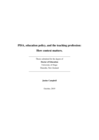 PISA, education policy, and the teaching profession: How context matters.