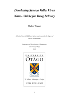 Developing Seneca Valley Virus nano-vehicle for drug delivery