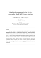 Volatility forecasting in the 90-Day Australian bank bill futures market