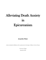 Alleviating Death Anxiety in Epicureanism