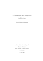 A lightweight data integration architecture
