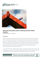Where do the parties stand? Addressing Māori health inequity