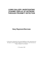 Living gallery: Investigating dynamic display of artwork through proximity detection