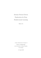 Intrinsic reward driven exploration for deep reinforcement learning