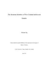 The dietarian identities of adolescent females