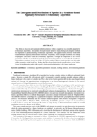 The emergence and distribution of species in a gradient-based spatially-structured evolutionary algorithm