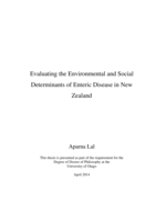 Evaluating the Environmental and Social Determinants of Enteric Disease in New Zealand