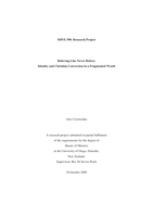 Believing Like Never Before: Identity and Christian Conversion in a Fragmented World