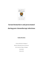 Serum biomarkers and paracetamol during post-chemotherapy infections