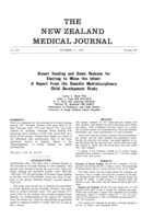 Breast-feeding and some reasons for electing to wean the infant: A report from The Dunedin Multidisciplinary Child Development Study