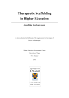 Therapeutic scaffolding in higher education