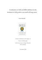 Combination of ALK and MEK inhibitors for the treatment of ALK-positive non-small cell lung cancer