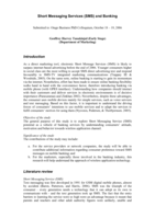 Short Messaging Services (SMS) and banking