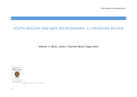 Youth healthy and safe relationships: a literature review
