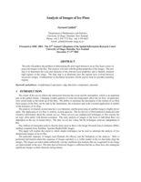 Analysis of images of ice floes