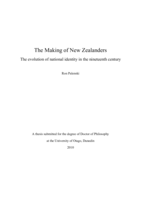 The Making of New Zealanders: The evolution of national identity in the nineteenth century
