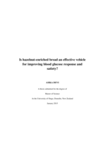 Is hazelnut-enriched bread an effective vehicle for improving blood glucose response and satiety?