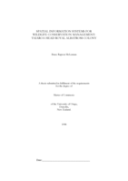 Spatial information systems for wildlife conservation management: Taiaroa Head royal albatross colony