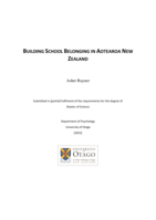 Building School Belonging in Aotearoa New Zealand