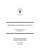 Monitoring social expectations in Second Life