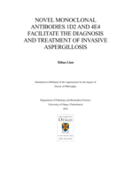 Novel monoclonal antibodies 1D2 and 4E4 facilitate the diagnosis and treatment of invasive aspergillosis