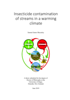 Insecticide contamination of streams in a warming climate
