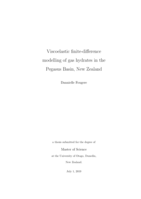 Viscoelastic finite-difference modelling of gas hydrates in the Pegasus Basin, New Zealand