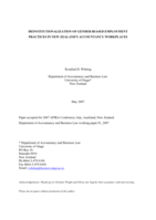 Deinstitutionalization of Gender-Biased Employment Practices in New Zealand's Accountancy Workplaces