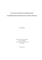 Changes in the Endocannabinoid system in the Brain Following Bilateral Vestibular Damage