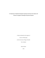 A Comparison of Spiritual Formation Experiences between On‐Campus and Distance Evangelical Theological Education Students
