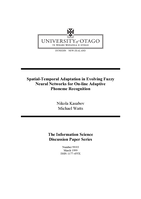 Spatial-temporal adaptation in evolving fuzzy neural networks for on-line adaptive phoneme recognition