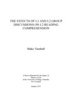 The effects of L1 and L2 group discussions on L2 reading comprehension
