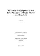 An Analysis and Comparison of Real Option Approaches for Project Valuation under Uncertainty
