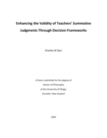 Enhancing the validity of teachers' summative judgments through decision frameworks